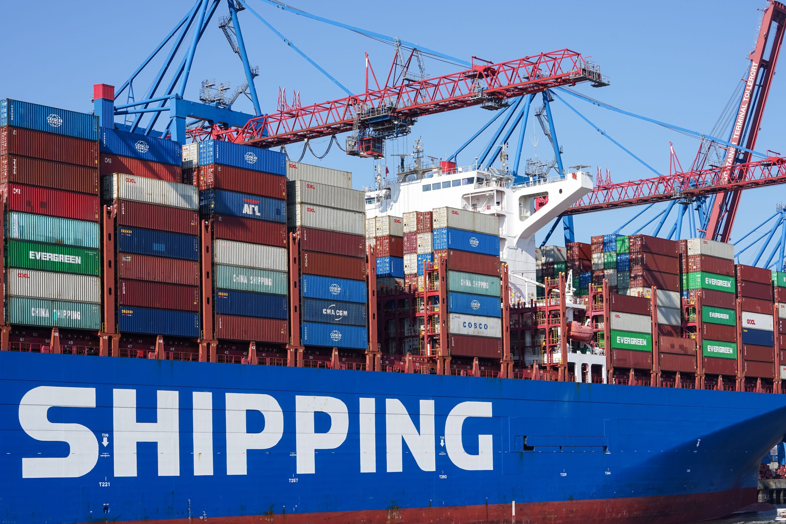 Export cartons prepared for shipment from a Chinese factory